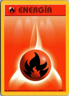 Spanish Base Set 2 Fire Energy (1999–2000 Wizards, 98/102) - Image 1 of 2