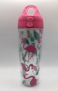 Tervis Flamingo Pattern Tumbler with Wrap and Passion Pink Lid 24oz - Picture 1 of 14