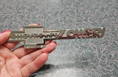 Lowery Chevrolet Emblem Badge Nameplate  Monroe NC? Car Dealer Vintage Metal - Image 1 of 4