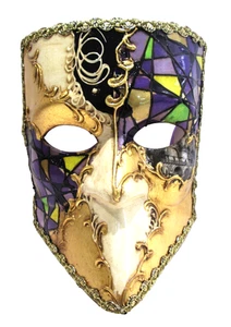 CASANOVA (1) HANDMADE IN ITALY ICONIC PAPIER MACHE , PURPLE MOSAIC DESIGN. - Picture 1 of 3