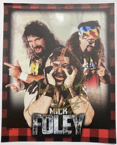 MICK FOLEY AUTOGRAPH SIGNED 8x10 PHOTO PICTURE WWE WRESTLING DUDE LOVE MANKIND - Picture 1 of 5
