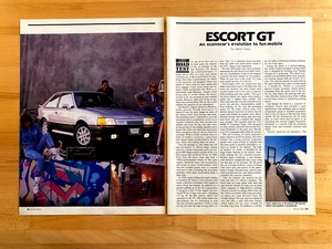 Druckartikel Ford Escort GT 1988 4 Seiten - Bild 1 von 2