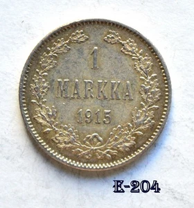 1915 S Finland 1 Markka Silver (E204) FREE SHIPPING - Bild 1 von 2