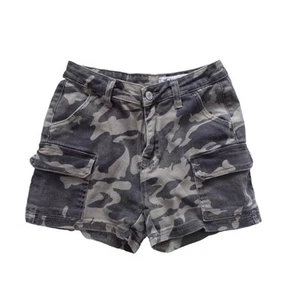 Black Label Camo Cargo Shorts High Rise Size S - Picture 1 of 3