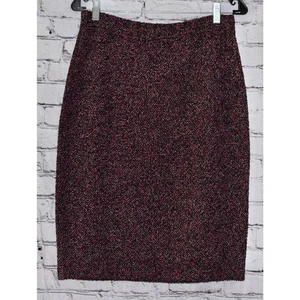 Falda Tweed Multicolor Tejida Gris Colección ST. JOHN Por Marie Talla 8 Nueva Con Etiquetas - Imagen 1 de 5