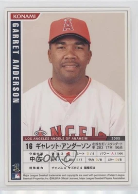 2006 Konami MLB Garret Anderson #M06-018 - Image 1 of 2