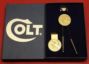 Colt Firearms Bolo Tie / Money Clip set in Box - Picture 1 of 6