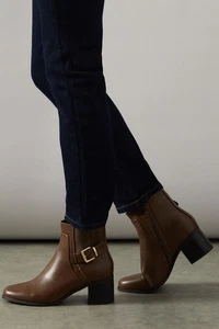 Good For The Sole Chocolate Ankle Boots Womens Daywear Boots - Picture 1 of 4
