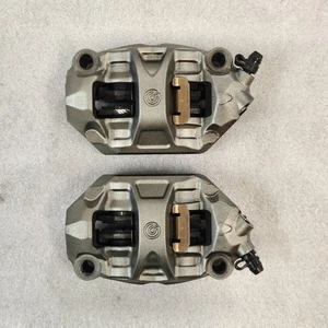 12-19 Panigale 1199 1299 Brembo M50 100mm Front Brake Calipers Perfect Condition - Picture 1 of 11