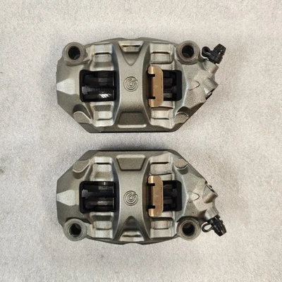 12-19 Panigale 1199 1299 Brembo M50 100mm Front Brake Calipers Perfect Condition - Image 1 of 4