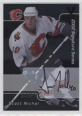 2001-02 ITG Be A Player Signature Series Vault Black Scott Nichol Rookie Auto RC - Image 1 of 2