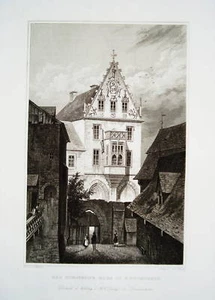 Kuttenberg Kutna Hora  Tschechien echter alter Stahlstich 1842 - Picture 1 of 1