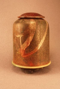 RAKU einzigartige Keramik Haustier Beerdigung Einäscherung Urne #P0011 - Bild 1 von 3