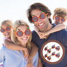  4 Pcs Abs Orange Shape Glasses Child Funny Party Photo Frames