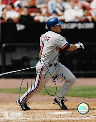 Autographed Montreal Expos Jose Vidro 8x10 Photo #2 Original - Image 1 of 2