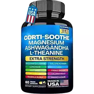 CORTI-SOOTHE Stress & Cortisol Support – L-Theanine & Magnesium ⭐⭐⭐⭐⭐ - Picture 1 of 3