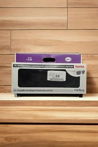 Lesebrille mit Magnet Sonnenclip und Etui schwarz +2.5 dpt Hama - Bild 1 von 4