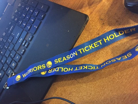 GOLDEN STATE WARRIORS SEASON TICKET LANYARD WARRIORS GROUND STEPH CURRY THOMPSON Cover