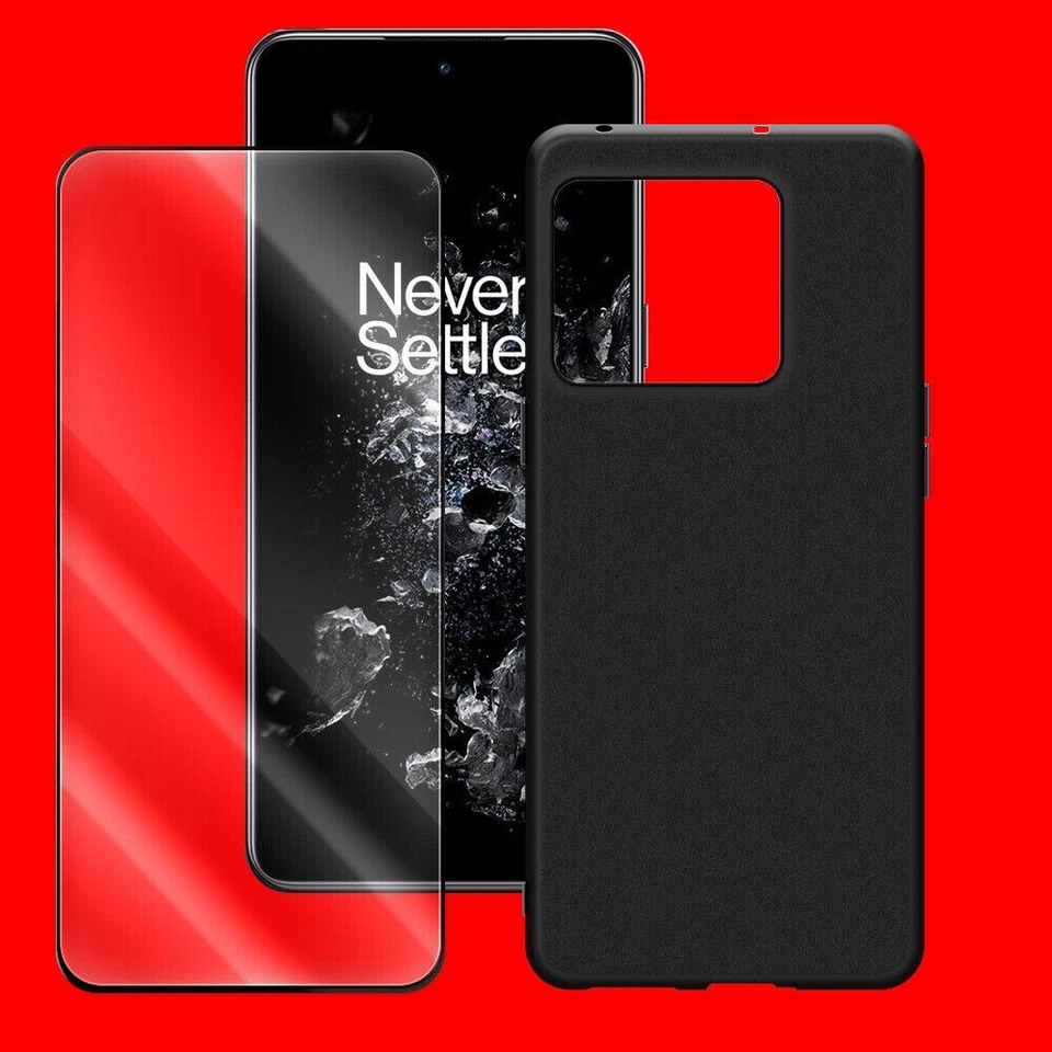 [Black Frame] Screen Protector Shock Absorbing Case f OnePlus 10T 5G Cellphone - Image 1 of 1