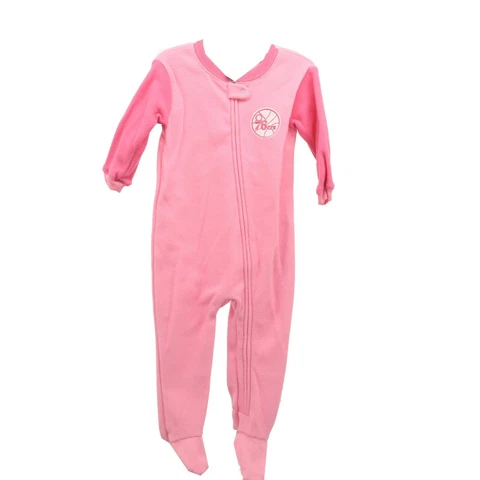 Philadelphia 76ers Official NBA Baby Infant Girls Size Pajama Sleeper Bodysuit Cover