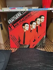 Kraftwerk The Man Machine Ecs-63028 Lp 1978 VINYL W/ Lyrics In Japanese - Picture 1 of 5