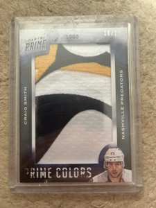 Craig Smith 2013-14 Panini Prime Colors Jumbo Patch /17