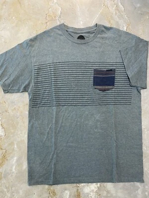 O'Neill в полоску карман коротким рукавом футболка коньков серфинга отличном мужской большой - Изображение 1 из 3