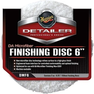 Meguiars DA 6inch Microfiber Finishing Wax Disc Polisher Pad Car/Boat 2PACK DMF6 - Picture 1 of 7
