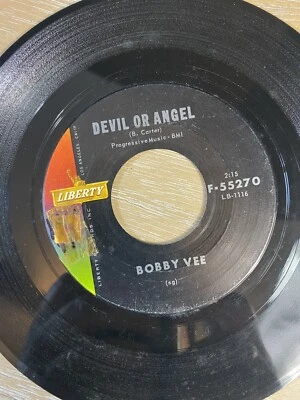 Bobby Vee  DEVIL OR ANGEL / SINCE I MET YOU BABY 45 Liberty  F-55270 LB-1115, 6 - Imagem 1 de 4