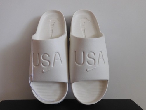 Nike Usa Nike Calm Slide Olympic USA Sail Red Royal da uomo taglia 10 [FV5602 100]