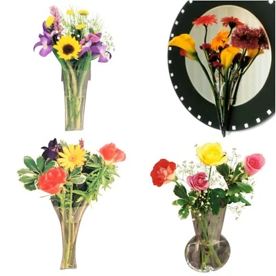 Window Vase Bouquet Vase Collection 4 Vases Attach to Windows Mirror 39480 - Image 1 of 3