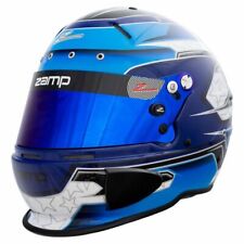 Zamp Helmet RZ70E Hans Compatible Holes Snell 2020 Approved ORCi Karting Blue