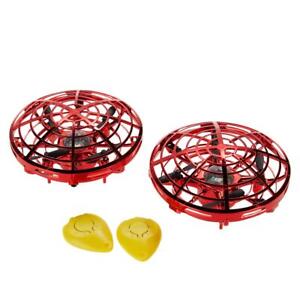 Orbital UFO 2-pack Hand-Controlled Aircraft Drones 2 PACK RED OR BLUE