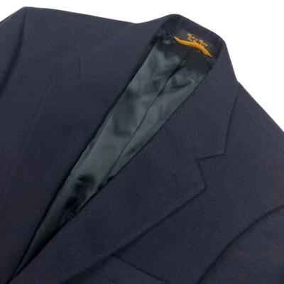 Grant Thomas x Lord & Taylor Men’s Camel Hair 2-Button Blazer Blue • 38R - Image 1 of 4