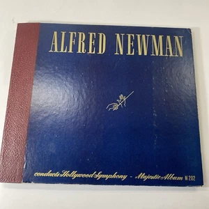 ALFRED NEWMAN Conducts Hollywood Symphony 3x10" 78 ALBUM Majestic M 202 E+/VG+ - Picture 1 of 21