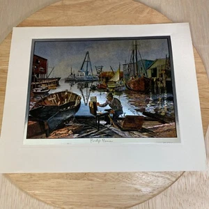 Lionel Barrymore Color Gold Foil Etchings Etched Signed Art 8pc Set Vintage - Picture 1 of 18