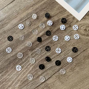 100 Pairs Mini Plastic Snap Button Invisible Buckle Toy Doll Garment Accessories - Picture 1 of 12