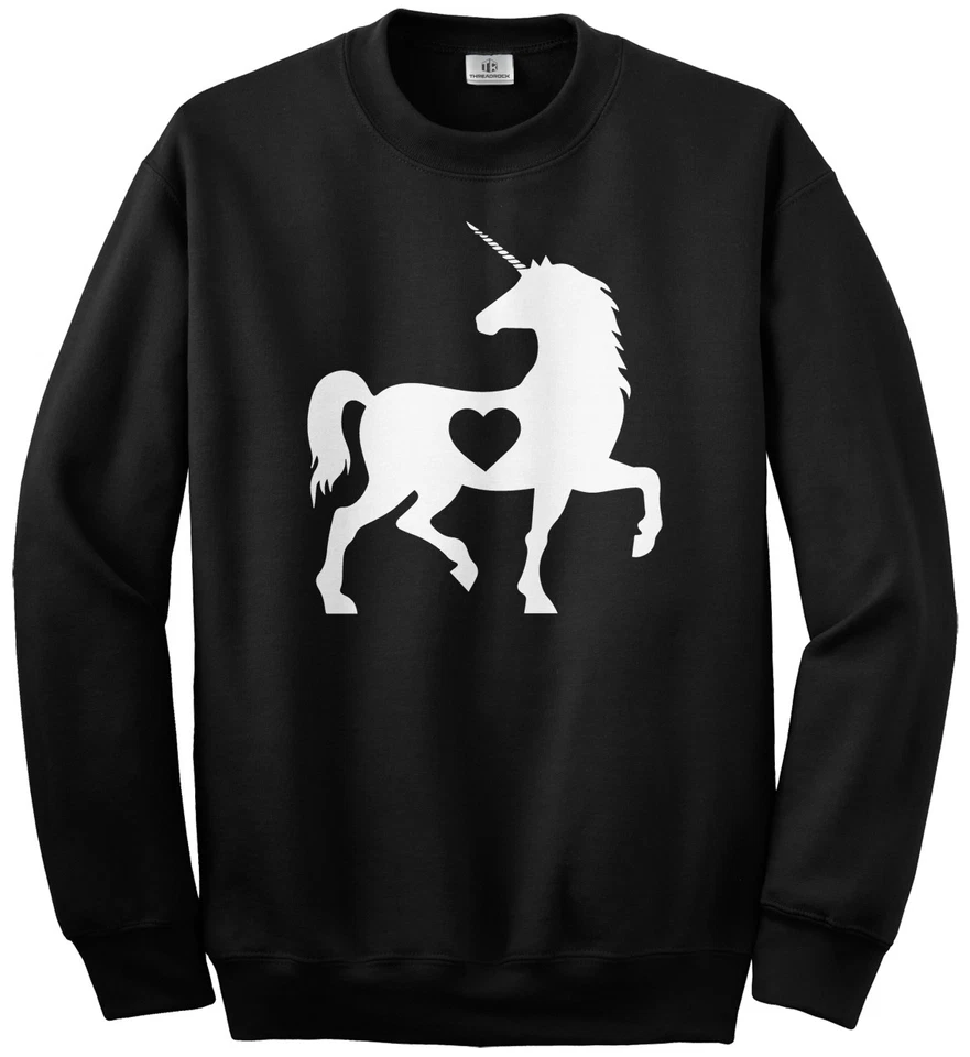 Unicorn Heart Love Youth Sweatshirt Cute Valentine's Day Gift - Image 1 of 1