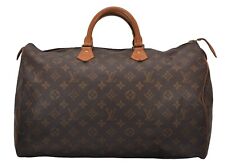 Authentic Louis Vuitton Monogram Speedy 40 Hand Boston Bag M41522 LV 7725I