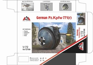 1/72 German Pz.Kpfw 771(r) tank WWII - NEW -AMG 72108 - Picture 1 of 1
