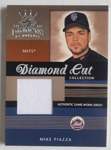 2003 DK DIAMOND KINGS CUT COLLECTION MIKE PIAZZA GU JERSEY RELIC SP #/500 METS