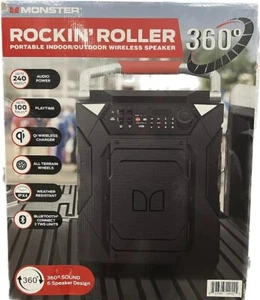 Monster Rockin Roller 360 Portable Indoor/Outdoor Bluetooth Speaker