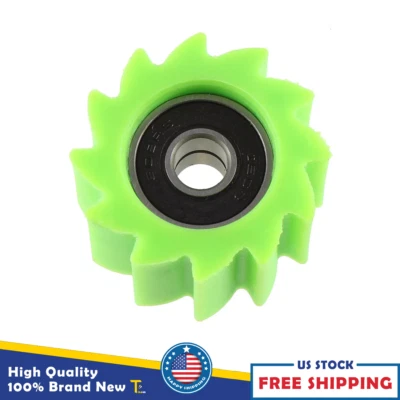 Tensor de polea guía de rodillos de cadena de 8 mm verde para 06-16 Kawasaki KX450F KX250F Foto 1 de 4