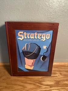 Stratego Classic Game Vintage Collection Wooden Book Box Milton Bradley Complete - Picture 1 of 5