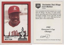 1989 Rochester Red Wings Team Issue Curt Motton #29