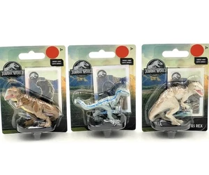 JURASSIC WORLD Komplettsatz mit je 3 Mini Figuren mit Bonuskarten~NEU~ungeöffnet - Bild 1 von 8