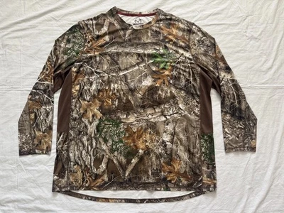 Realtree Mens Edge Longsleeve Performance Camo Shirt Size 3XL #883 - Image 1 of 4