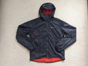 Montane Prism Herren Stahlgrau Rot Puffer Jacke L Outdoor Wandern Leicht - Bild 1 von 12
