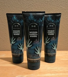 Bath & Body Works WICKED VANILLA WOODS Ultimate Hydration Body Cream 3 pc - Picture 1 of 1