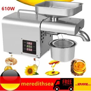 Pressatrice per olio 220V in acciaio inox, pressa per olio con spremitura a caldo e freddo - Foto 1 di 5